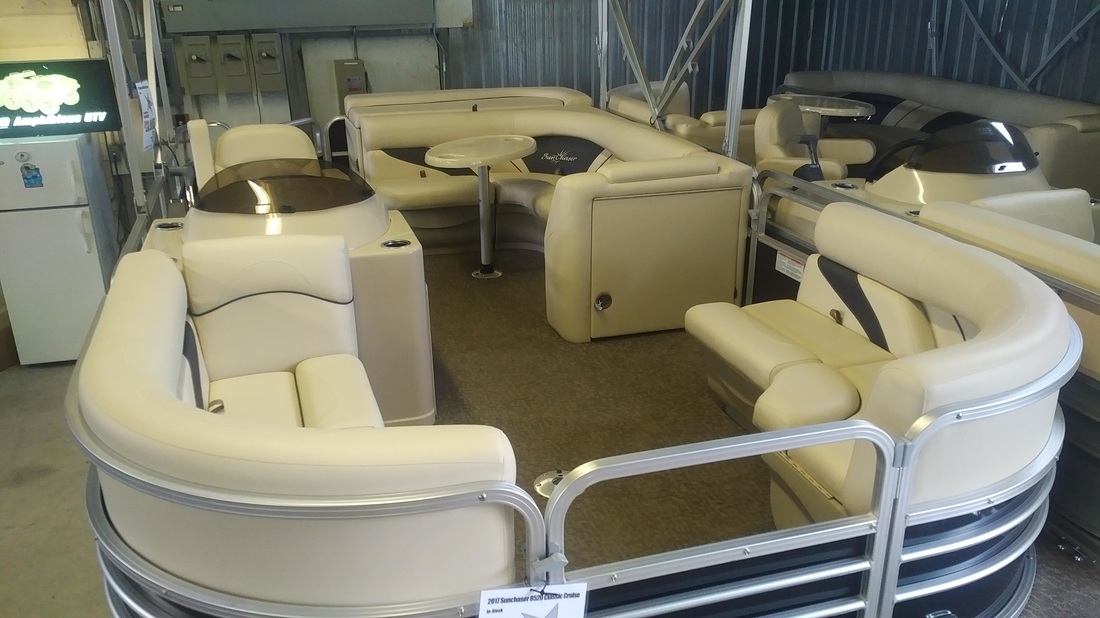 2017 Sunchaser 8520c Pontoon Boat - Carpet Stern