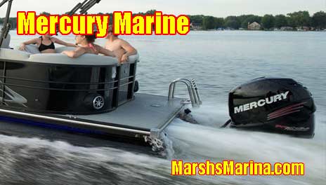 Mercury Outboard on Pontoon Boat